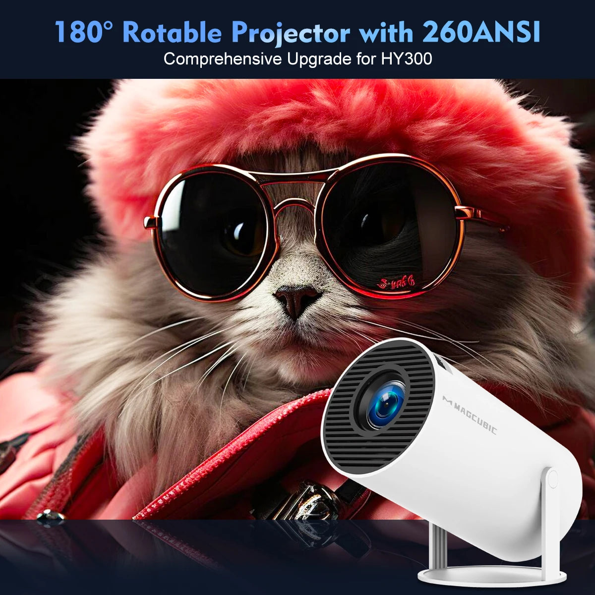 Magcubic Projector HY300 Pro 4K Android 11